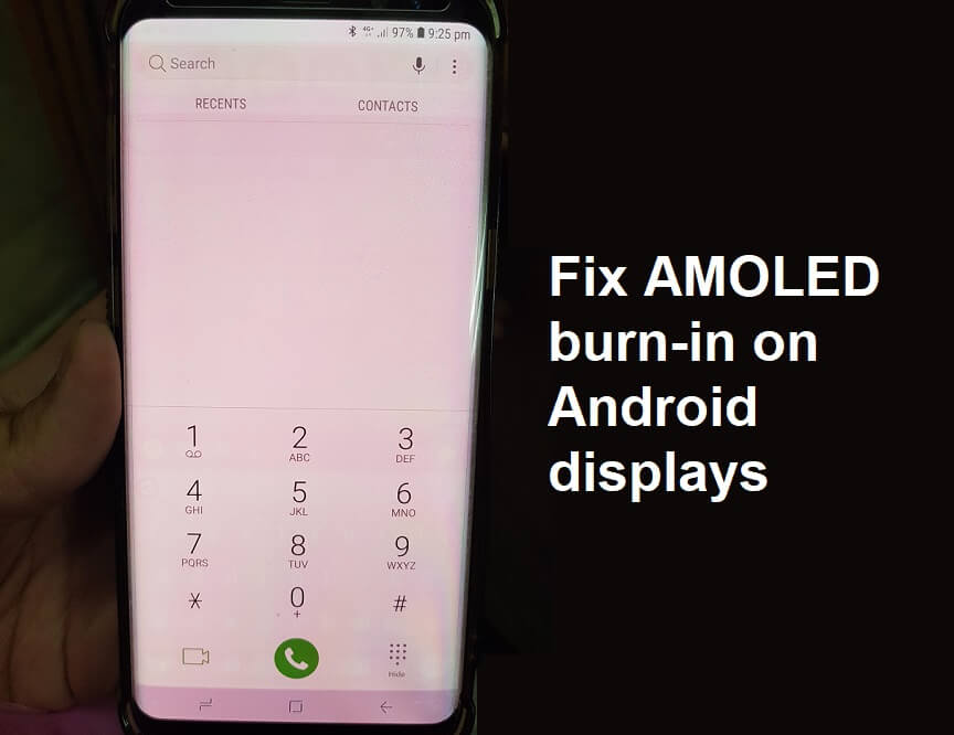 修复 AMOLED 或 LCD 显示器上的烧屏问题