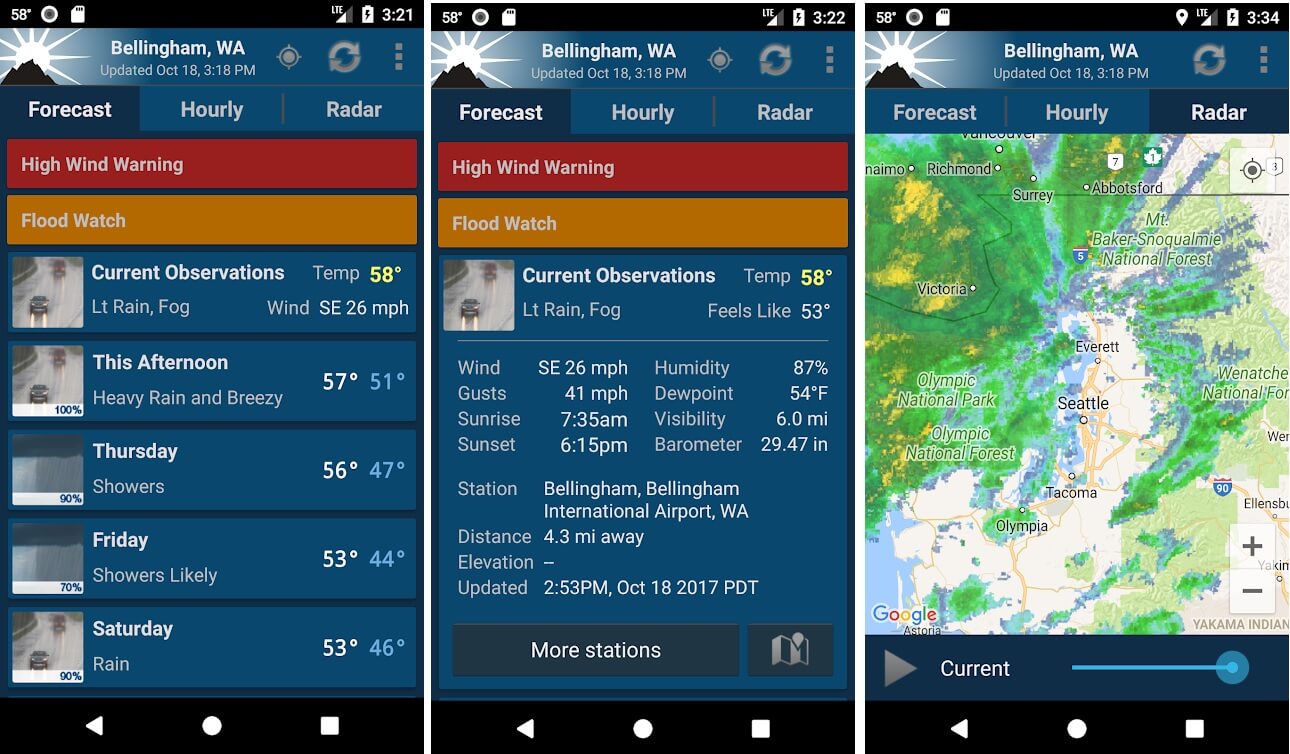 NOAA 天气 |  适用于 Android 的最佳天气应用程序和小部件（2020 年）