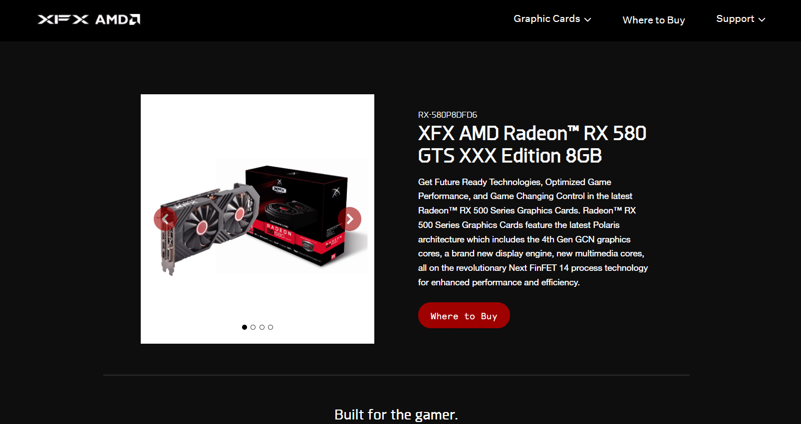 XFX Radeon RX 580 GTS XXX 版。 适用于 Linux 的 15 大最佳显卡